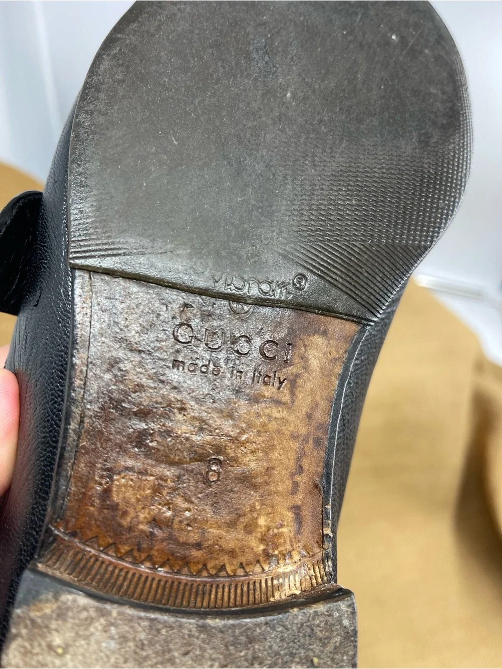 $950 Gucci GG Mens Shoes US 10 Made in Italy